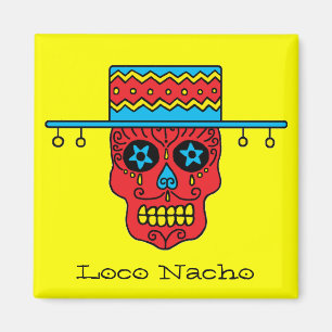Gaucho Sugar Skull Magnet