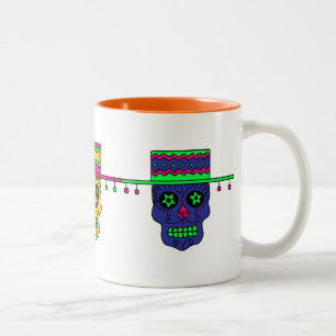 Gaucho Sugar Skull Two-Tone Coffee Mug