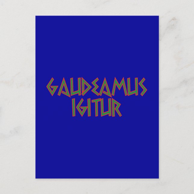gaudeamus igitur Latein latin Postcard (Front)