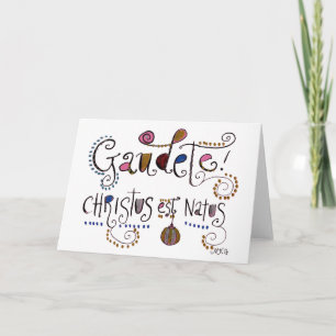 Gaudete Latin Mass Catholic Christmas Card