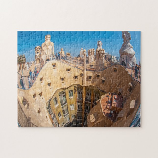 Gaudi Architecture in Barcelona. Jigsaw Puzzle (Horizontal)