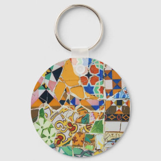 Gaudi Ceramic Tile Key Ring