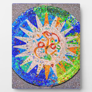 Gaudi Detail Blue Plaque