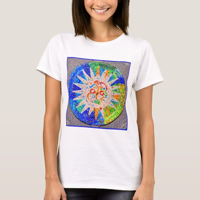 Gaudi Detail Blue T-Shirt (Front)