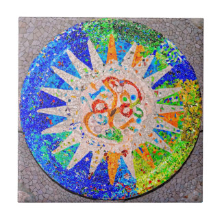 Gaudi Detail Blue Tile