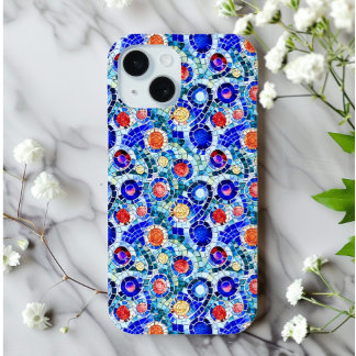 Gaudi Inspired Multicolor Mosaic Pattern iPhone 15 Case