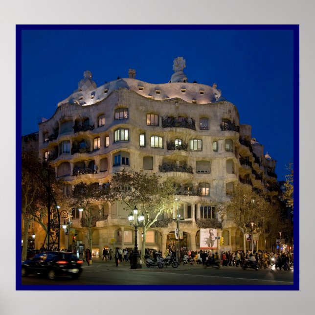 Gaudi La Pedrera poster FROM 8.99 (Front)