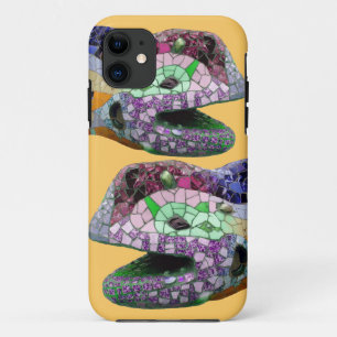 Gaudi Lizard Head Mosaics iPhone 11 Case