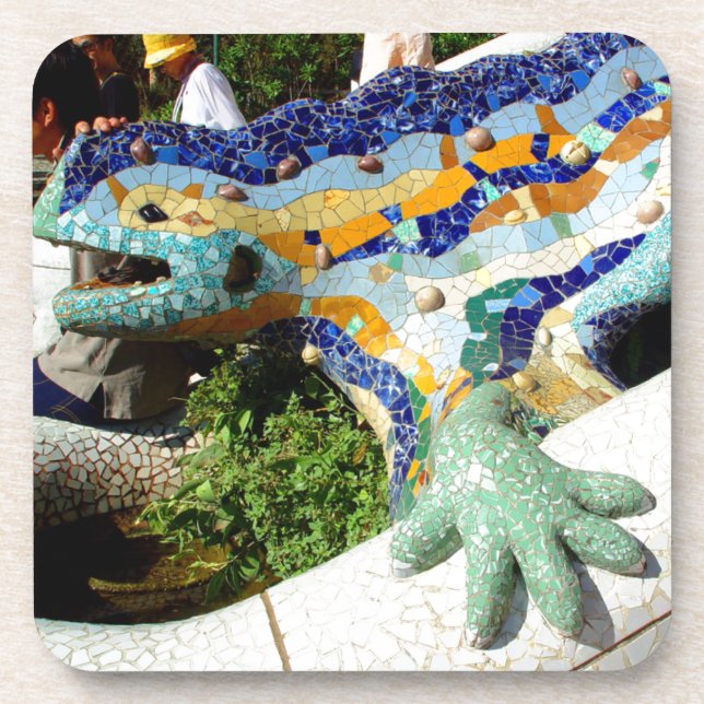 Gaudi Lizard Mosaics Coaster (Front)
