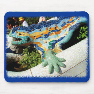 Gaudi Lizard Mosaics Mouse Mat