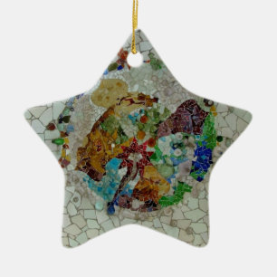 Gaudi Mosaic Ceramic Tree Decoration