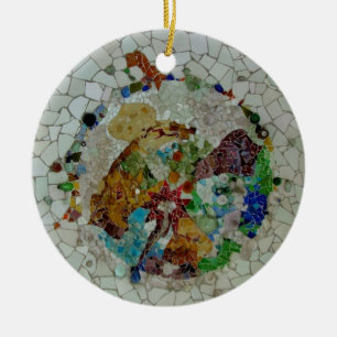 Gaudi Mosaic Ceramic Tree Decoration