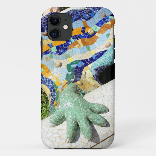 Gaudi Mosaic Hand Case-Mate iPhone Case (Back)