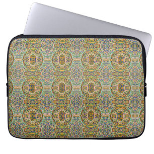 Gaudí Mosaic Inspired Pattern – Colourful Abstract Laptop Sleeve