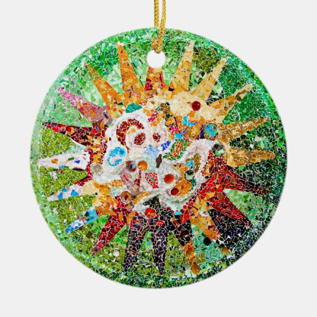 Gaudi Mosaic Ornament (Front)