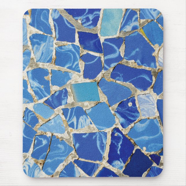 Gaudi Mosaics With an Oil Touch Mouse Mat (Front)