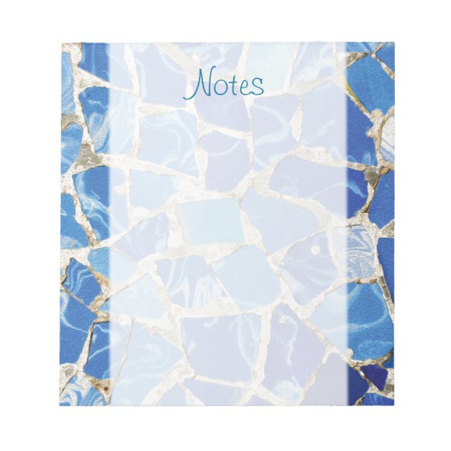Gaudi Mosaics With an Oil Touch Notepad (Front)