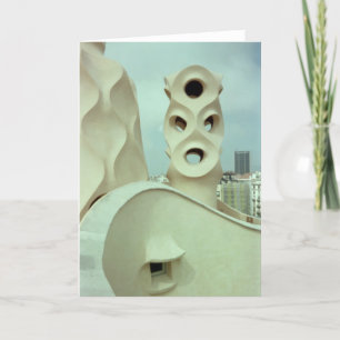 Gaudi sculpture (blank) card