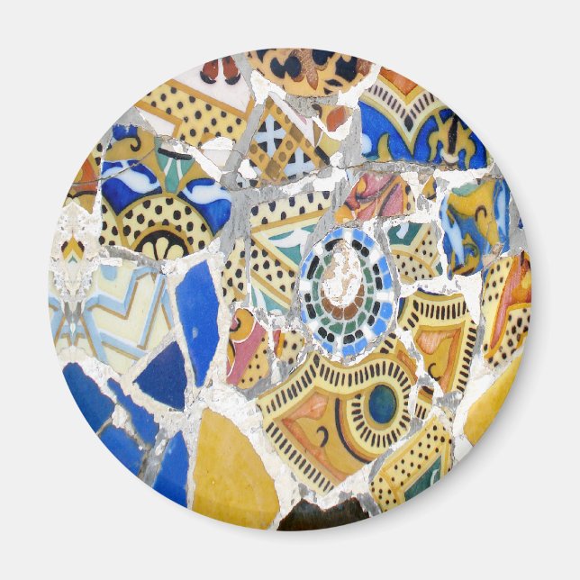 Gaudi Yellow Tiles magnet (Front)