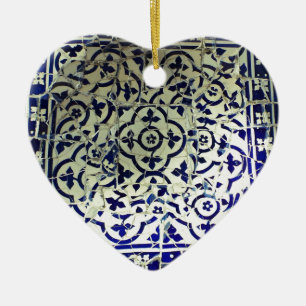 Gaudi's Park Guell Mosaic Tiles Barcelona Ceramic Tree Decoration