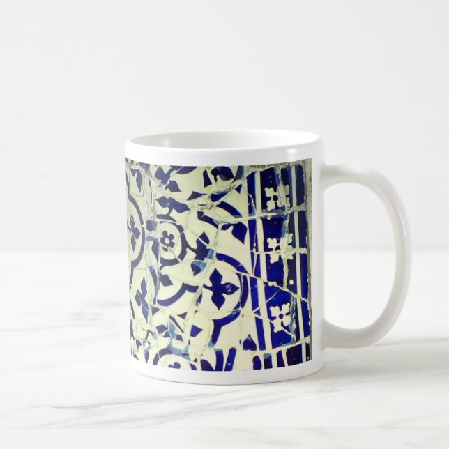 Gaudi's Park Guell Mosaic Tiles Barcelona Coffee Mug (Right)