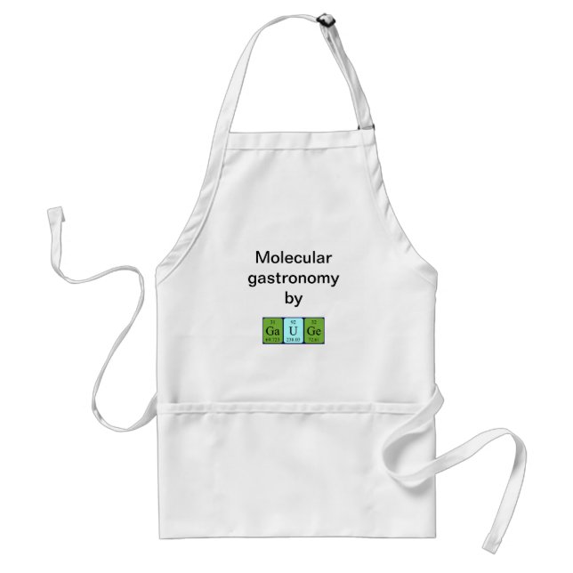 Gauge periodic table name apron (Front)