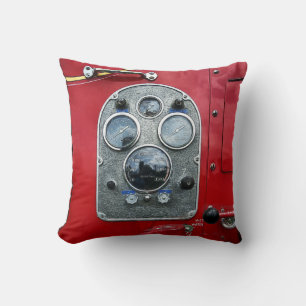Gauges on Vintage Fire Truck Cushion