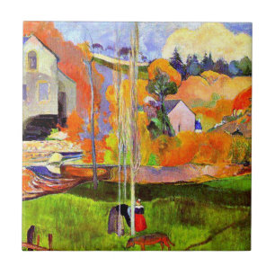 Gauguin - A Breton Landscape-David's Mill-1894 Tile