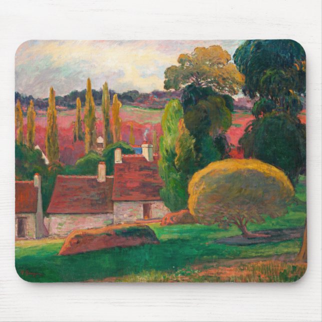 Gauguin - A Farm in Brittany Mouse Mat (Front)