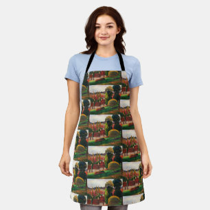 Gauguin A Farm in Brittany Vintage Landscape Art Apron