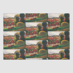 Gauguin A Farm in Brittany Vintage Landscape Art Tissue Paper
