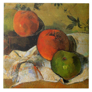 Gauguin - Apples and Bowl painting Tile