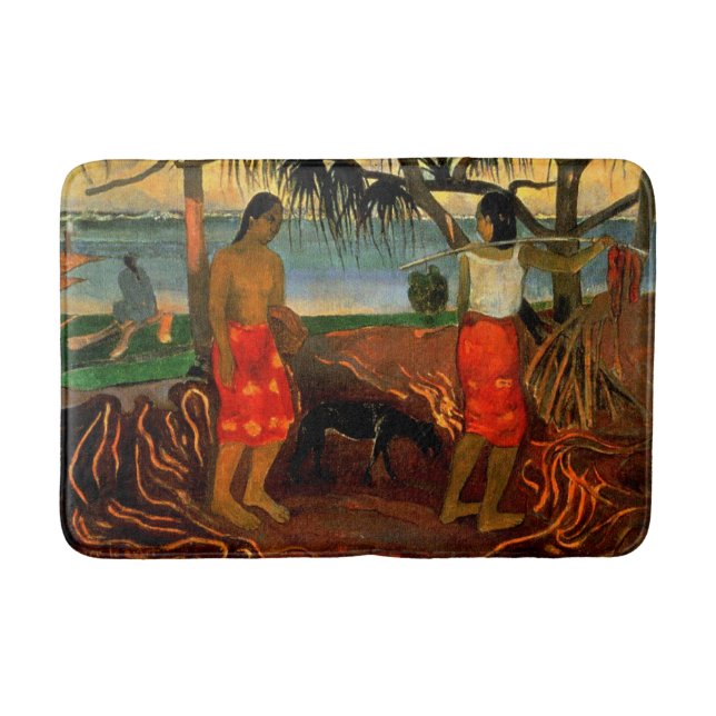 Gauguin - Beneath the Pandanus Tree Bath Mat (Front)