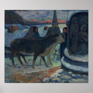 Gauguin - Christmas Night (The Blessing Of The Oxe Poster