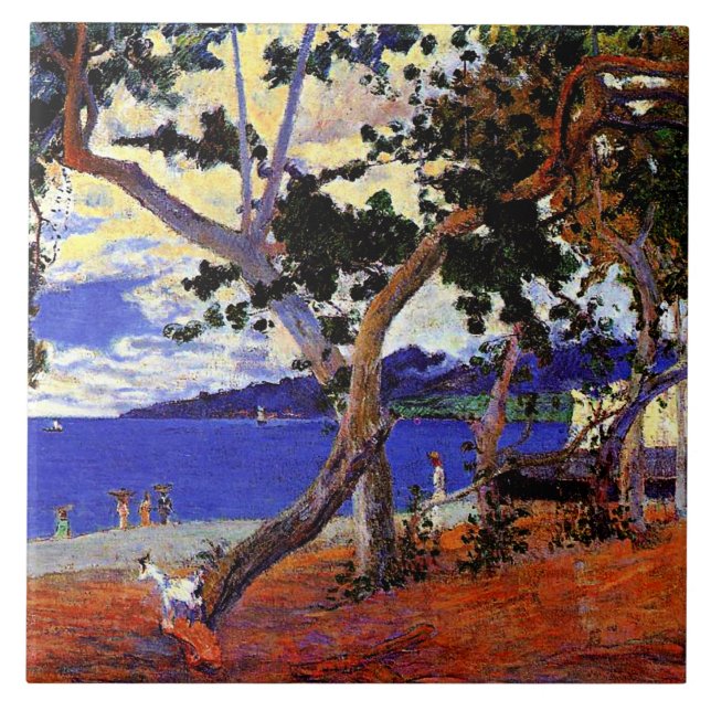 Gauguin - Coastal Landscape from Martinique Tile (Front)