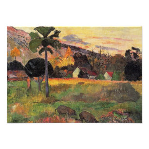 Gauguin - Come Here, fine art painting Photo Print