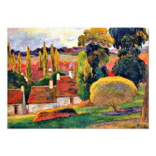 Gauguin: Farm in Brittany, famous painting Photo Print