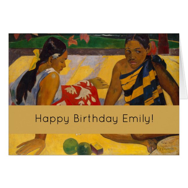 Gauguin French Polynesia Tahiti Women Painting (Front Horizontal)