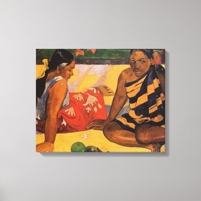 Gauguin French Polynesia Tahiti Women Painting Canvas Print (Front)