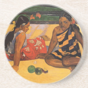 Gauguin French Polynesia Tahiti Women Painting Coaster