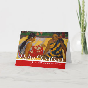 Gauguin French Polynesia Tahiti Women Painting Holiday Card