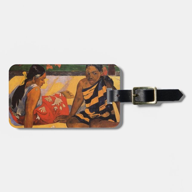 Gauguin French Polynesia Tahiti Women Painting Luggage Tag (Front Horizontal)