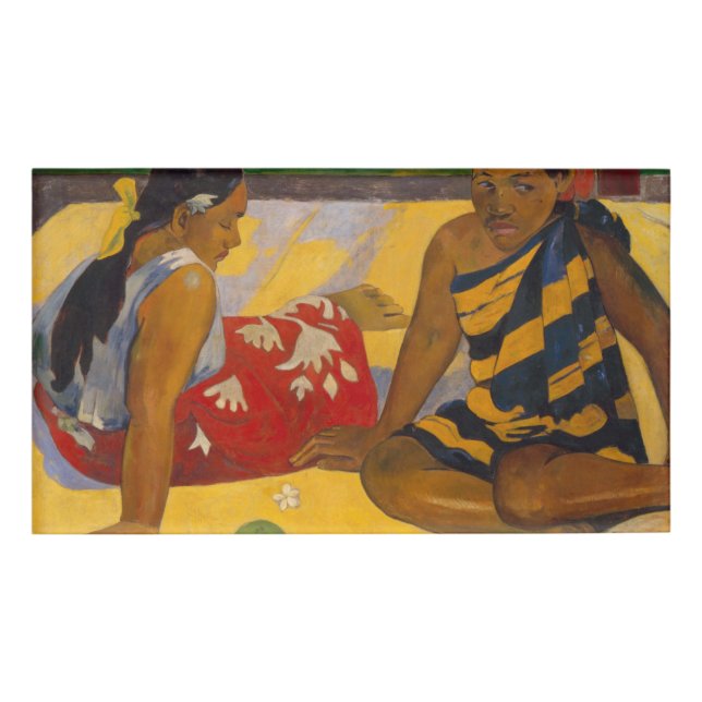 Gauguin French Polynesia Tahiti Women Painting Name Tag (Front)