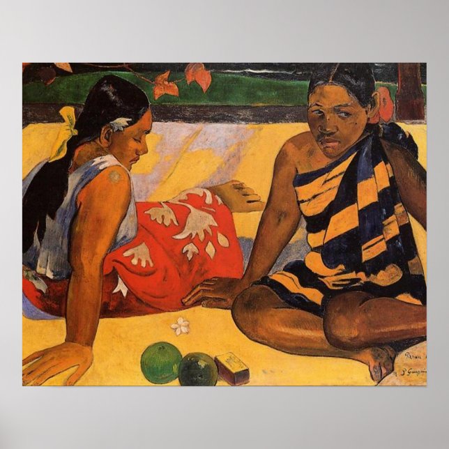 Gauguin French Polynesia Tahiti Women Painting Poster (Front)