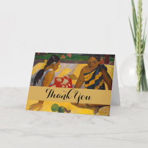 Gauguin French Polynesia Tahiti Women Painting Thank You Card