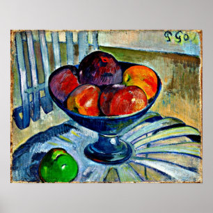 Gauguin - Fruit Dish on a Garden Chair Poster