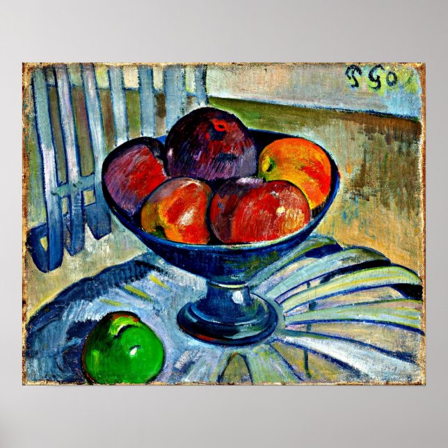 Gauguin - Fruit Dish on a Garden Chair Poster (Front)