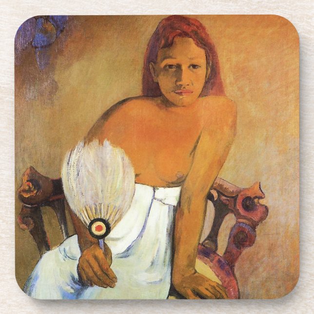 Gauguin Girl With A Fan Coasters (Front)