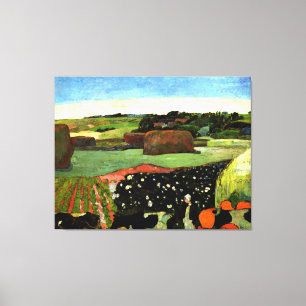 Gauguin - Haystacks in Brittany, Canvas Print