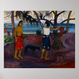 Gauguin - I Raro Te Oviri (Under Pandanus) 1891 Poster